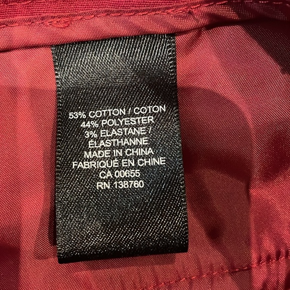 RW&Co Red 3/4 length pants. Size 0. - Picture 7 of 8